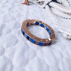Lele Sadoughi Blue Cobalt Gold Bracelet NEW